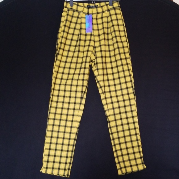 ASOS Pants - Plaid yellow pant